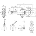 【CAINZ-DASH】ロームヘルド・ハルダー リフティング・ピン　セルフ・ロッキング　熱処理鋼　１５Ｌ 22350.0621【別送品】
