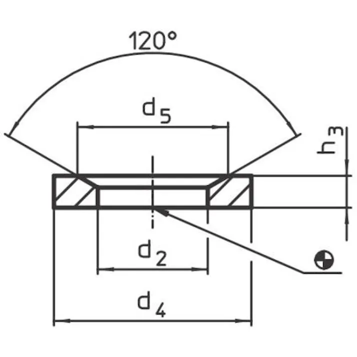 【CAINZ-DASH】ロームヘルド・ハルダー 円錐シート 焼入れ鋼 適合ボルトM8 23050.0208【別送品】