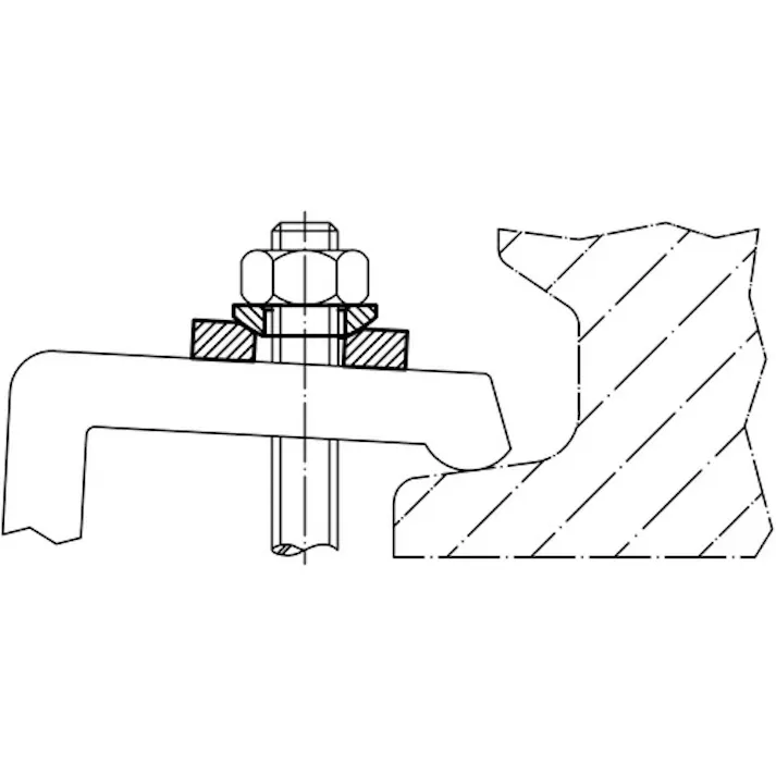 【CAINZ-DASH】ロームヘルド・ハルダー 球面ワッシャー ステンレス鋼 適合ボルトM12 23050.0312【別送品】