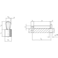 【CAINZ-DASH】ロームヘルド・ハルダー プレッシャー・ピン　プラスティック製のばね　１０×９．３Ｌ 22150.0207【別送品】