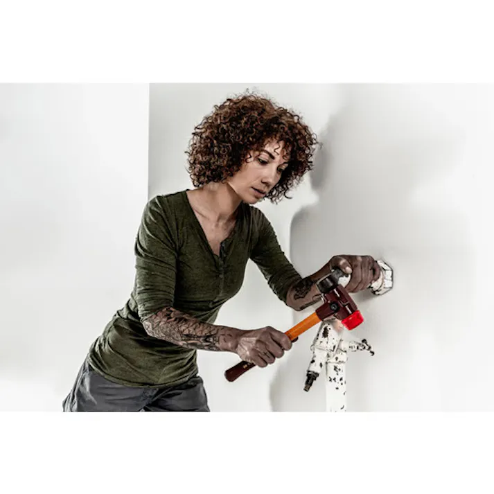 【CAINZ-DASH】ロームヘルド・ハルダー SIMPLEXハンマー ゴム(黒)プラスティック(赤)頭径60mm 3026.060【別送品】