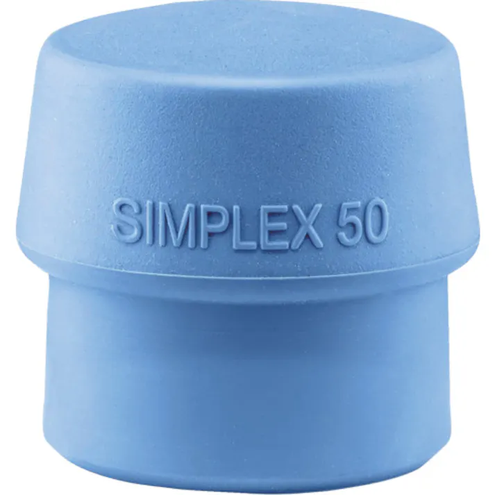 【CAINZ-DASH】ロームヘルド・ハルダー ハンマー用部品 SIMPLEX プラスチックハンマー用 交換用インサート 径(50)mm TPEソフト(青) 3201.050【別送品】
