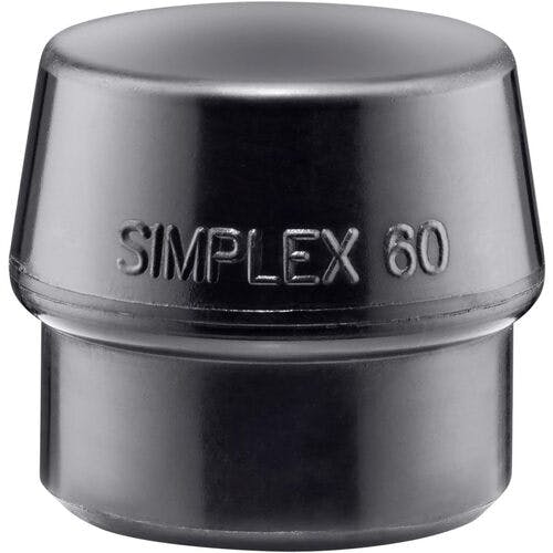 ロームヘルド・ハルダー ハンマー用部品 シンプレックス用インサート ゴム複合材(黒) 頭径60mm 3202.060 コンビネーションハンマー