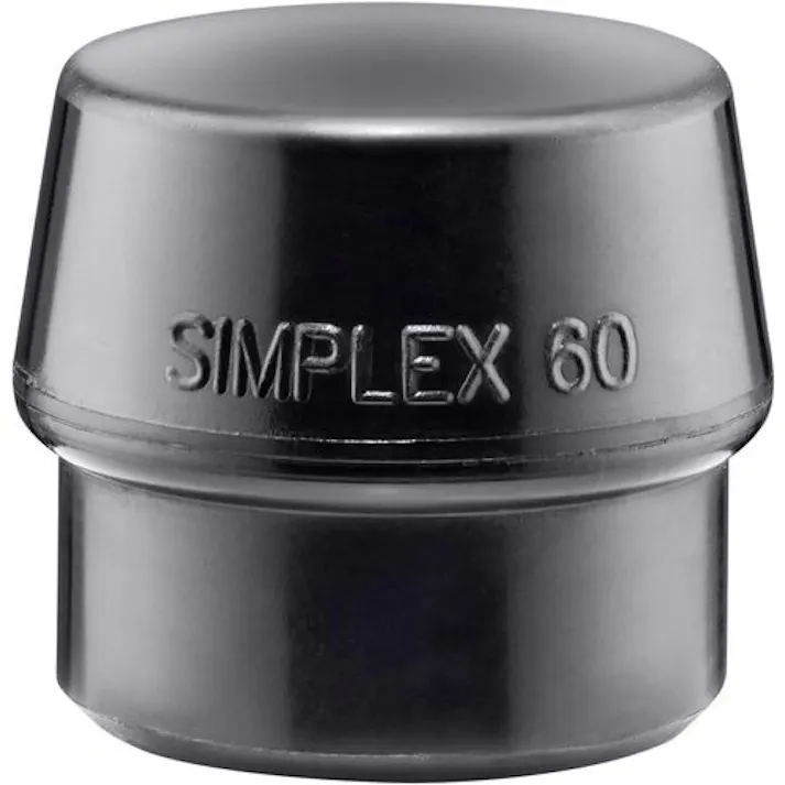 【CAINZ-DASH】ロームヘルド・ハルダー ハンマー用部品 シンプレックス用インサート ゴム複合材(黒) 頭径60mm 3202.060【別送品】