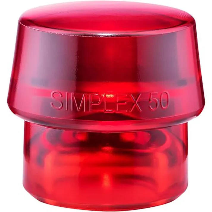 【CAINZ-DASH】ロームヘルド・ハルダー ハンマー用部品 SIMPLEX用インサート プラスティック(赤) 頭径50mm 3206.050【別送品】