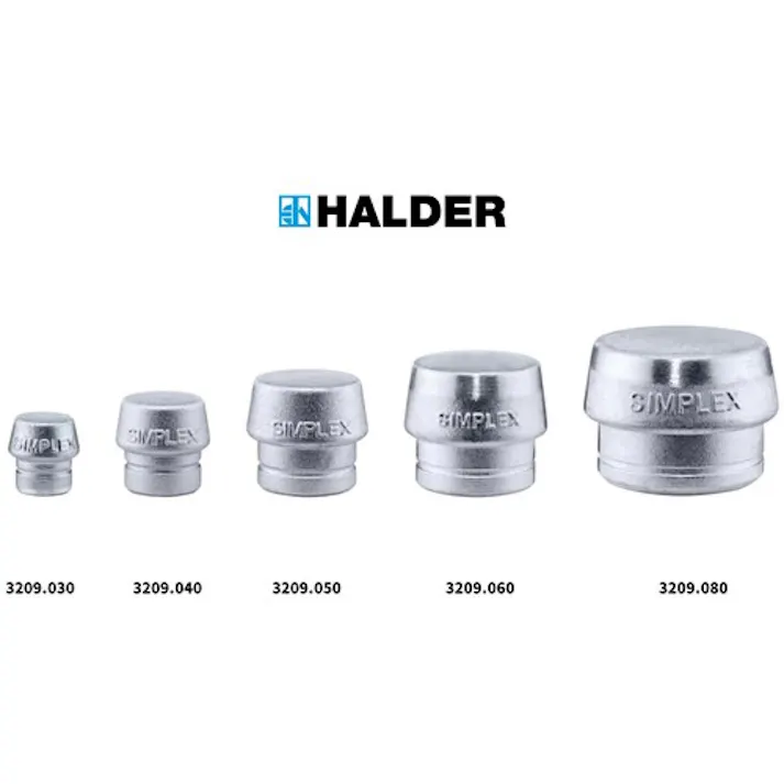 【CAINZ-DASH】ロームヘルド・ハルダー ハンマー用部品 SIMPLEX用インサート ソフトメタル(シルバー) 頭径30mm 3209.030【別送品】