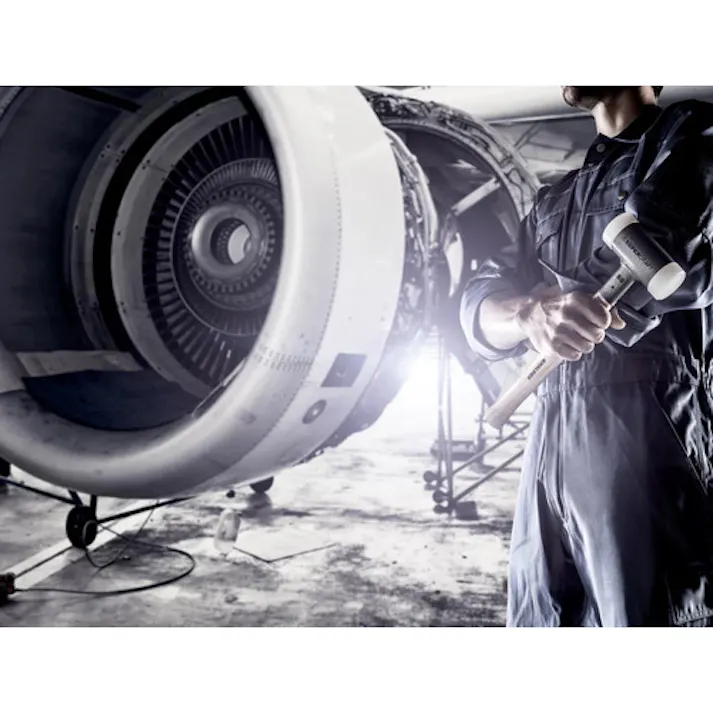 【CAINZ-DASH】ロームヘルド・ハルダー SUPERCRAFTショックレス 無反動ハンマー ヒッコリーハンドル 径(20)mm ナイロン(白) 3366.020【別送品】