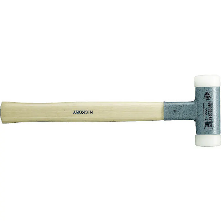 【CAINZ-DASH】ロームヘルド・ハルダー SUPERCRAFTショックレス 無反動ハンマー ヒッコリーハンドル 径(40)mm ナイロン(白) 3366.040【別送品】