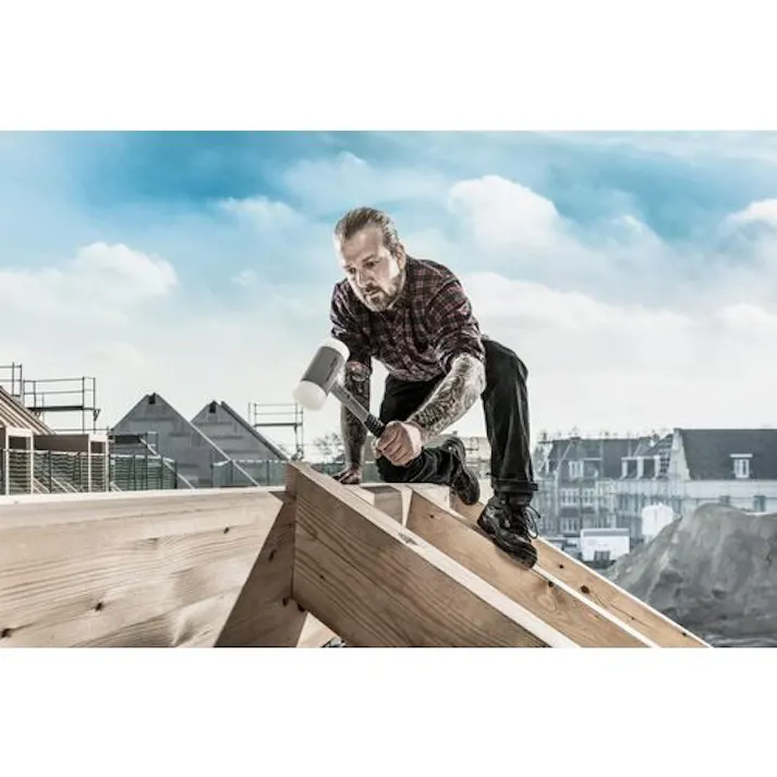 【CAINZ-DASH】ロームヘルド・ハルダー SUPERCRAFTショックレス 無反動ハンマー 強化スチール製ハンドル 径(35)mm ナイロン(白) 3377.035【別送品】