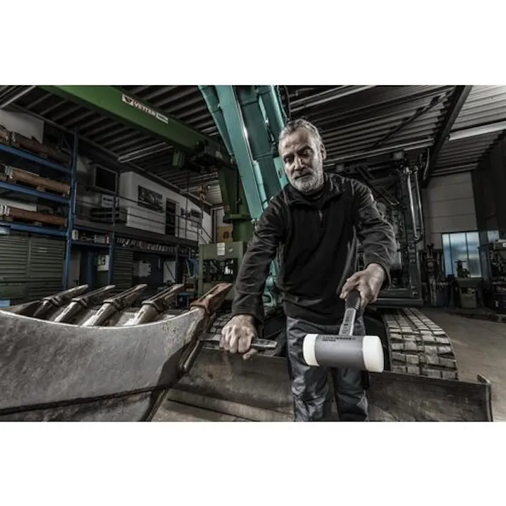 【CAINZ-DASH】ロームヘルド・ハルダー SUPERCRAFTショックレス 無反動ハンマー 強化スチール製ハンドル 径(35)mm ナイロン(白) 3377.035【別送品】