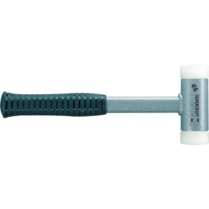 【CAINZ-DASH】ロームヘルド・ハルダー SUPERCRAFTショックレス 無反動ハンマー 強化スチール製ハンドル 径(50)mm ナイロン(白) 3377.050【別送品】