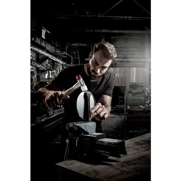 【CAINZ-DASH】ロームヘルド・ハルダー BASEPLEX プラスチックハンマー 亜鉛ダイカスト製ハウジング、木製ハンドル 頭径(25)mm ナイロン (白)・セルロースアセテート(赤) 3968.025【別送品】