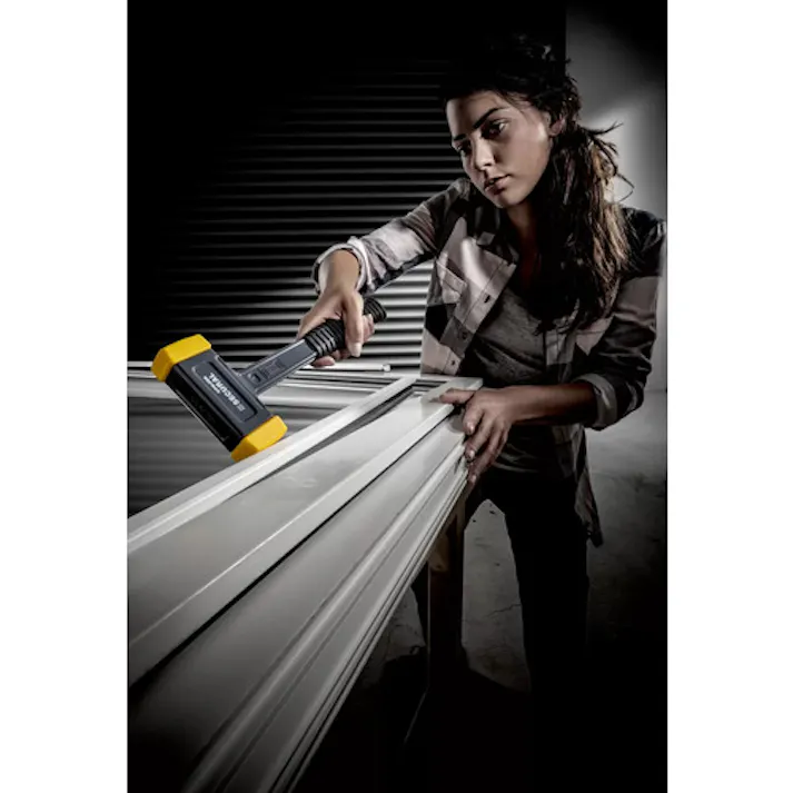 【CAINZ-DASH】ロームヘルド・ハルダー SECURALショックレス 無反動ハンマー 35×45mm ポリウレタン(イエロー) 3380.045【別送品】