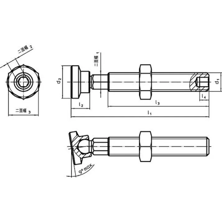 【CAINZ-DASH】ロームヘルド・ハルダー 台座部品 スラストパッド、プラスチックコーティング M10 22600.0010【別送品】