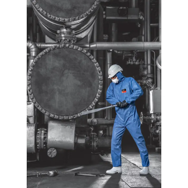 【CAINZ-DASH】UVEX社 化学防護服 5/6 エアー 7448 ブルー XL 8997612【別送品】