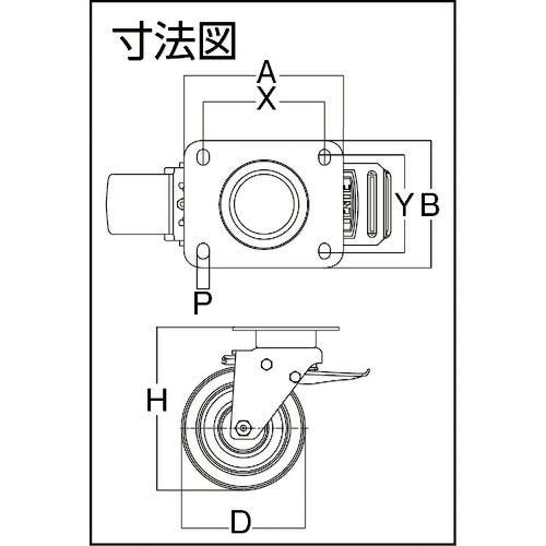 CAINZ-DASH】テンテキャスター 重荷重用高性能旋回キャスター