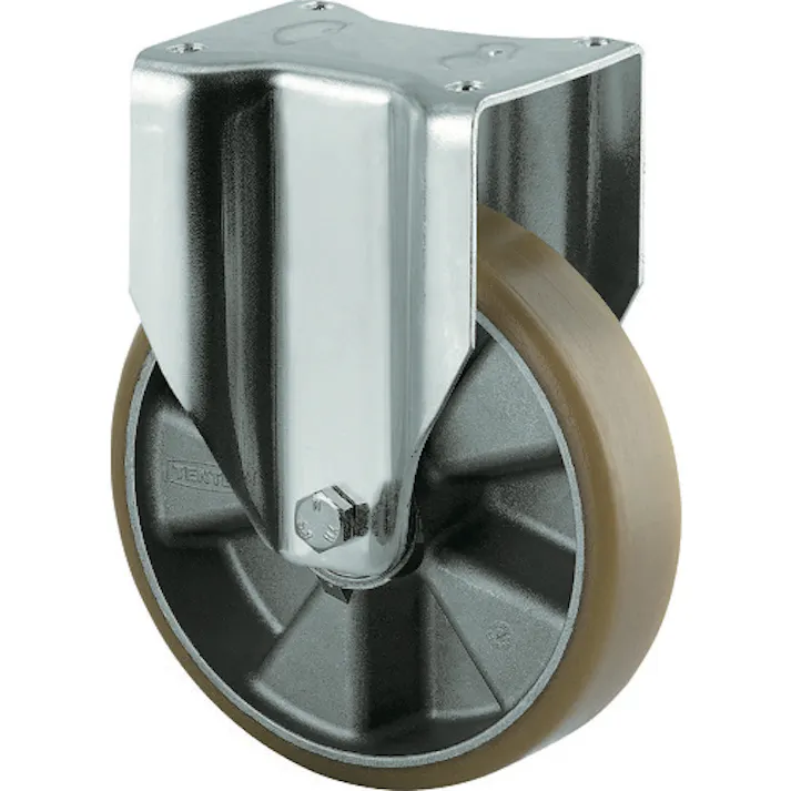 【CAINZ-DASH】テンテキャスター 重荷重用高性能旋回キャスター“DELTA”(ウレタン車輪) φ200 固定式 3648ITP200P63 CONVEX【別送品】