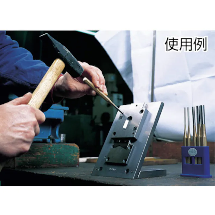 【CAINZ-DASH】RENNSTEIG社 平行ピンポンチ6点セット プラスチックスタンド 425-170-0【別送品】