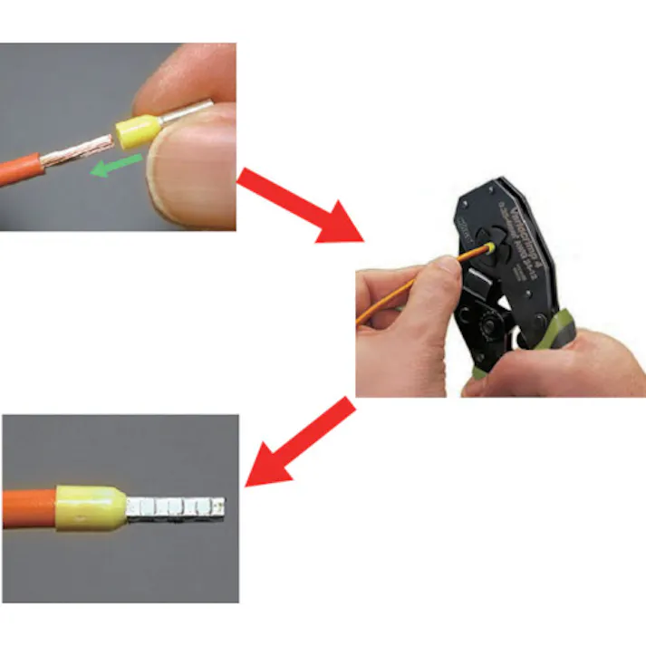 【CAINZ-DASH】ワゴジャパン フェルール 圧着端子 FE-1.0-6N-RD 100個入 216-223-PK【別送品】