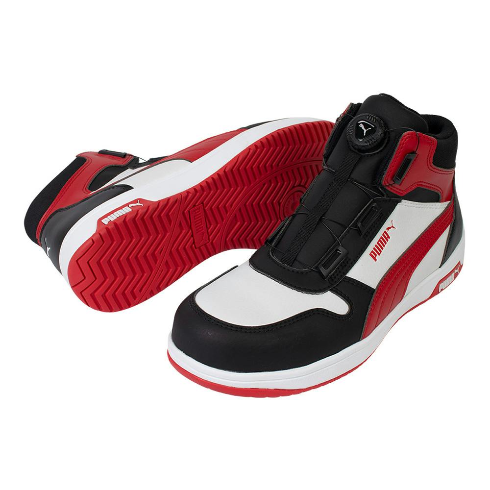 PUMA フロントコートディスクミッド スニーカー 25.0cm | 作業着・作業