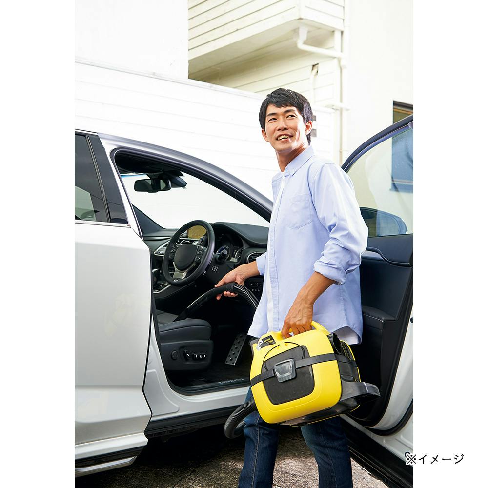 KARCHER ケルヒャー 乾湿両用バキュームクリーナー WD1 WD 1 バッテリーセット - バキュームクリーナー（家庭用掃除機