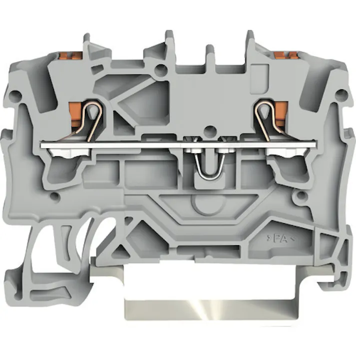 【CAINZ-DASH】ワゴジャパン プッシュボタン操作タイプ スプリング式中継端子台2201シリーズ2線式用 2201-1201-PK【別送品】