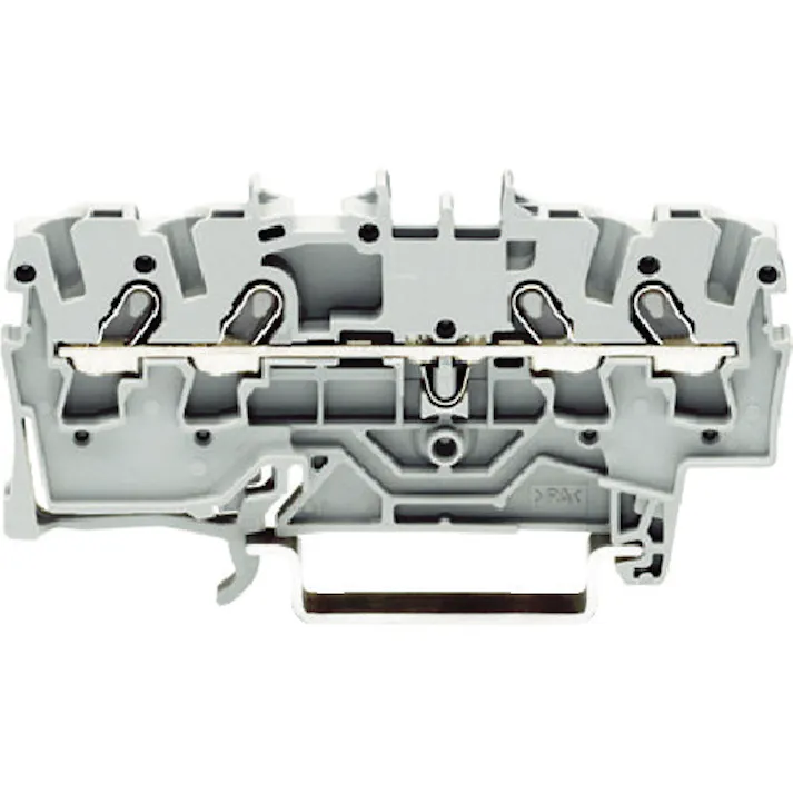 【CAINZ-DASH】ワゴジャパン スプリング式中継端子台 2001シリーズ4線式用 グレー色 2001-1401-PK【別送品】