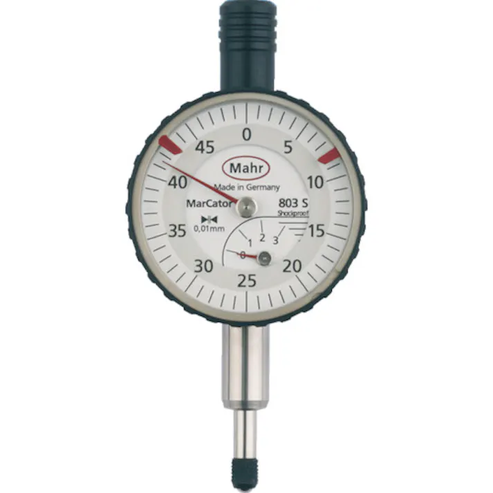 【CAINZ-DASH】マール・ジャパン ダイヤルゲージ ダイヤルインジケーター 文字盤径34mm 耐衝撃タイプ(4324000) 803S【別送品】