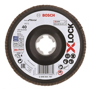 BOSCH X－LOCK研磨ディスク 125mm G40ベント