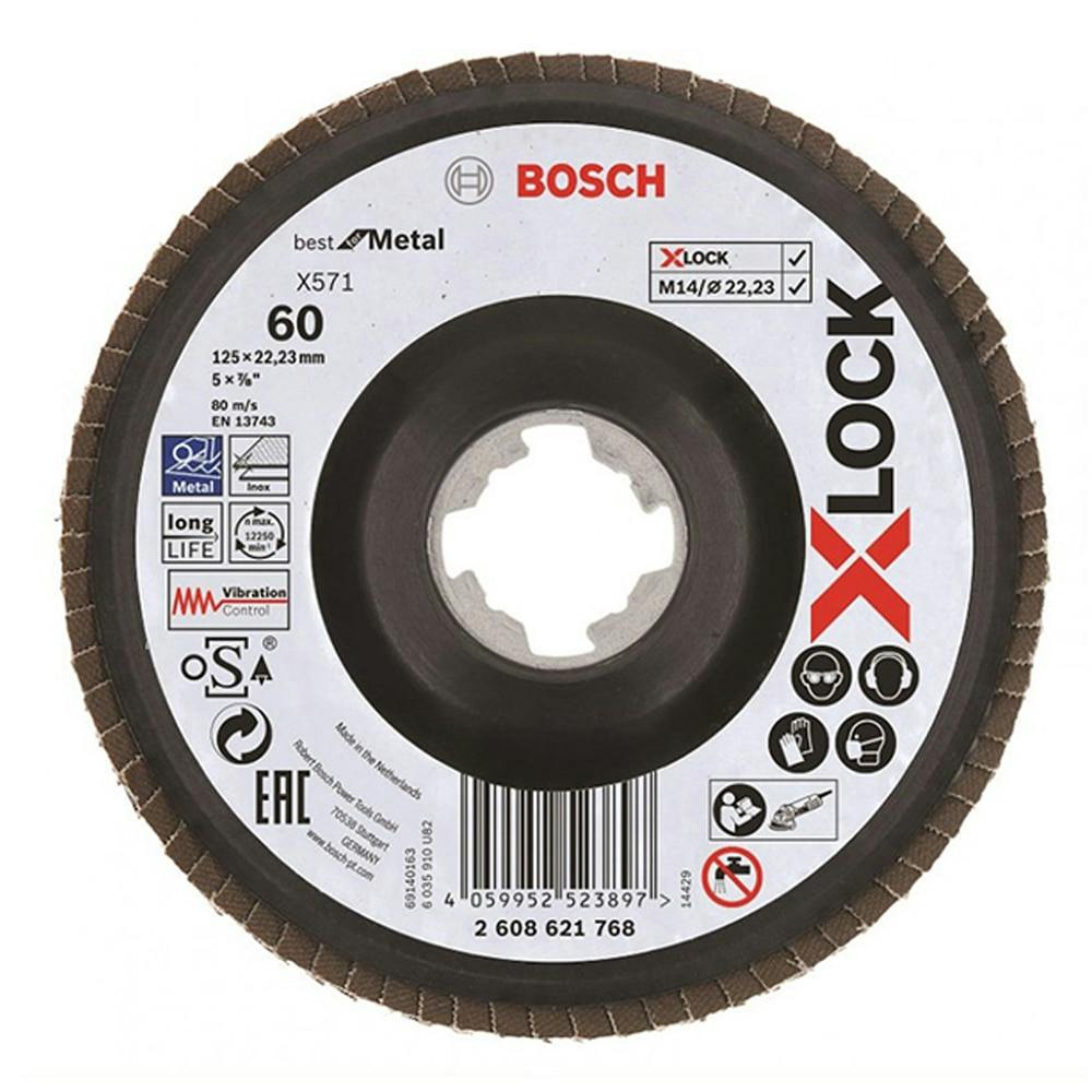 BOSCH X-LOCK 研磨ディスク 125mm G60ベント 2608621768