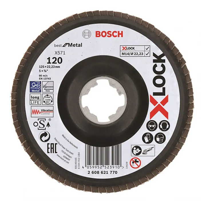 BOSCH X-LOCK 研磨ディスク 125mm G120ベント 2608621770