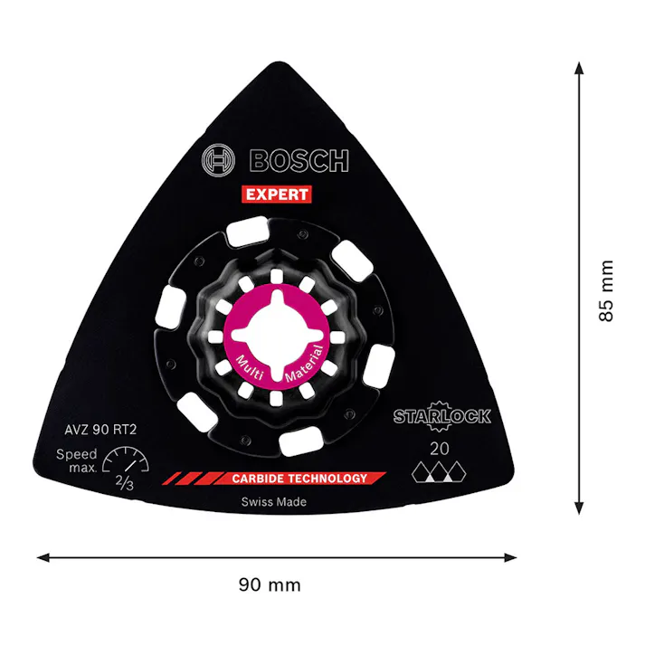 BOSCH マルチツールブレード スターロック サンディングプレート AVZ90RT2 2608900045