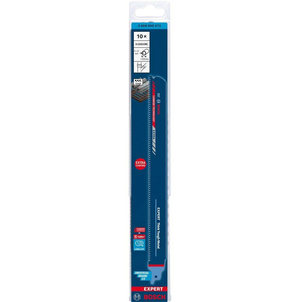 BOSCH セーバーソーブレード 超硬 金属 厚物用 S1255CHC 2608900372 10本 ジグソー・電気鋸パーツ BOSCH セーバーソーブレード 超硬 金属 厚物用 S1255CHC 2608900372 10本 ジグソー・電気鋸パーツ