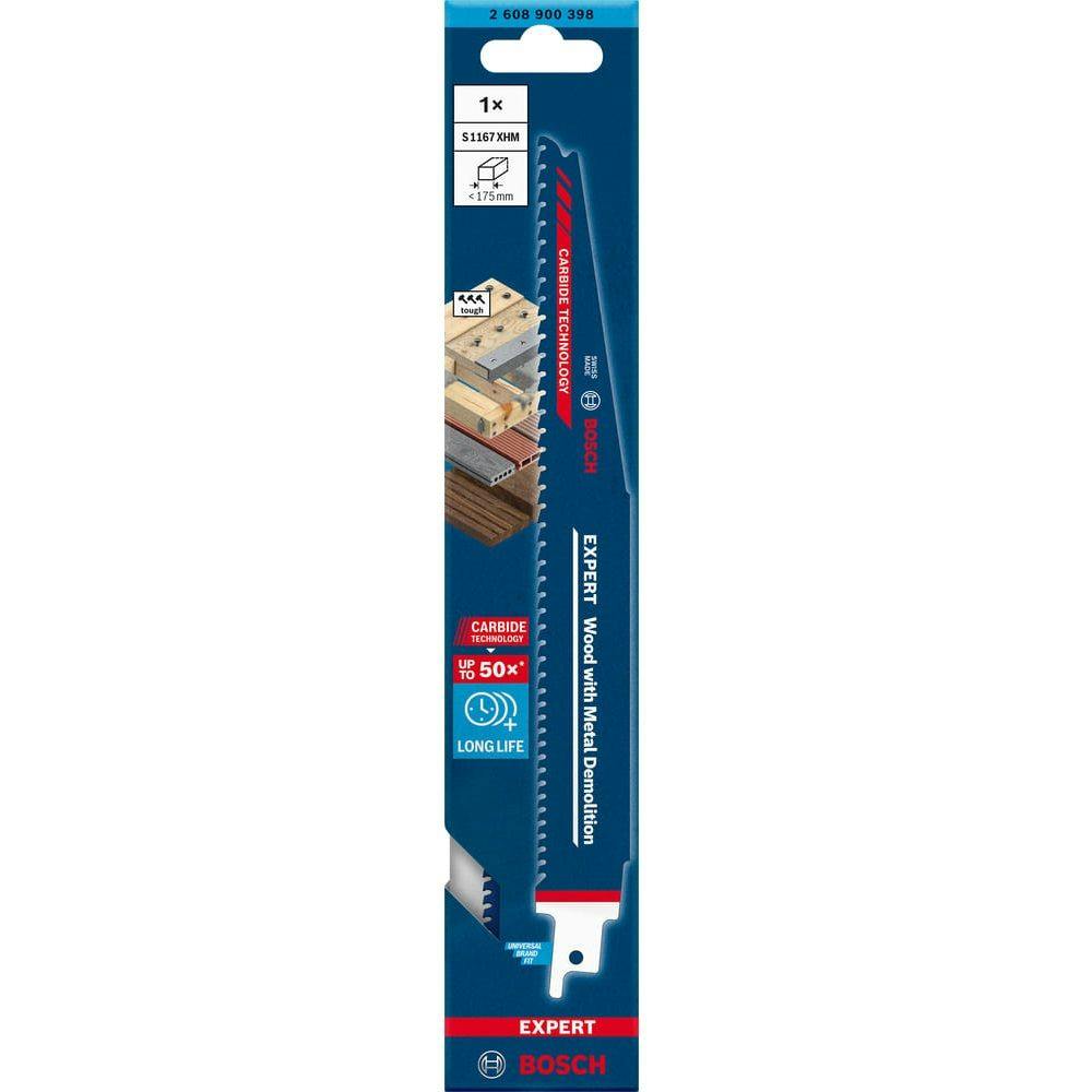 BOSCH セーバーソーブレード 超硬 木材＆金属用 解体用 S1167XHM 2608900398(販売終了)
