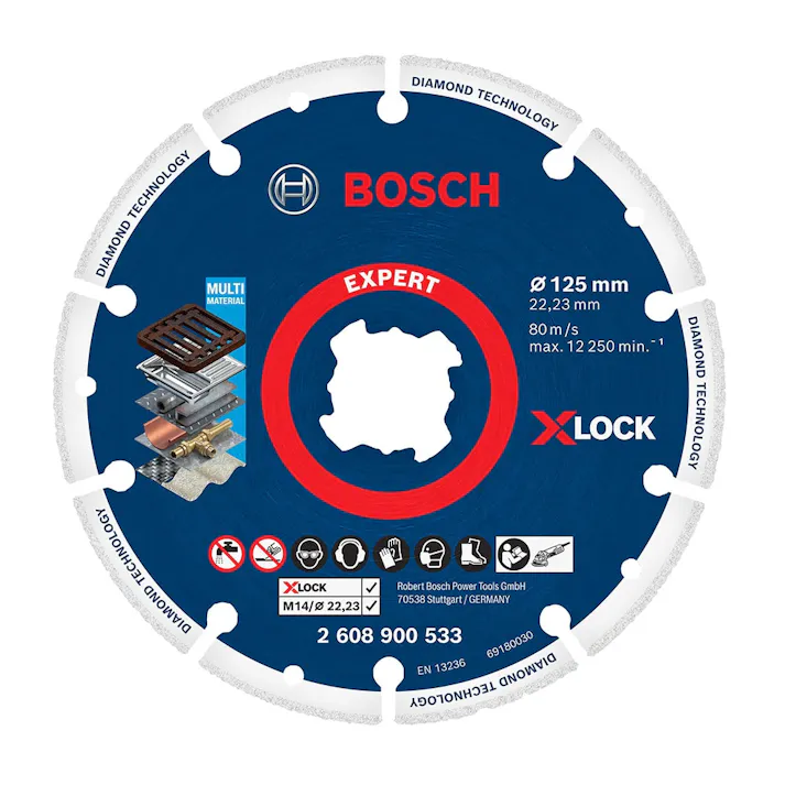 BOSCH X-LOCK ダイヤモンドメタルホイール 125 2608900533
