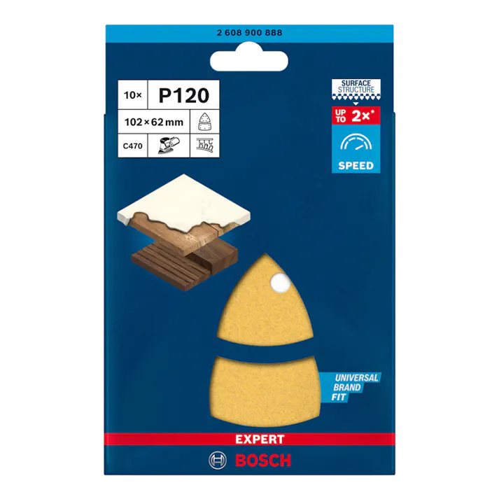 BOSCH マルチサンダーペーパー C470 #120 2608900888 10枚入