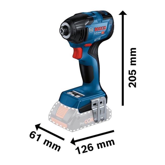 BOSCH コードレスインパクトドライバー 18V GDR18V-210C バッテリー2個付