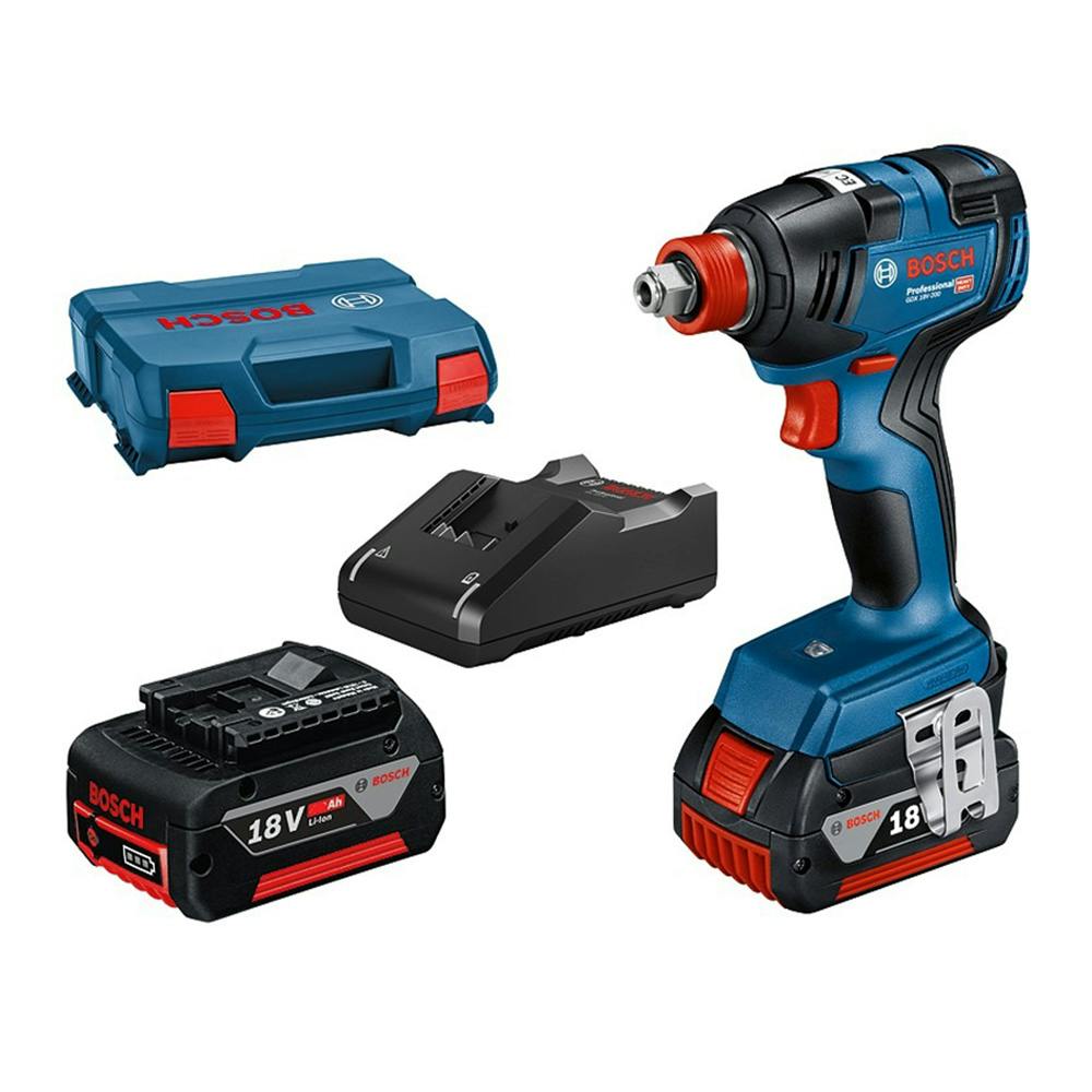 BOSCH コードレスインパクトドライバー 18V GDX18V-200 バッテリー2個