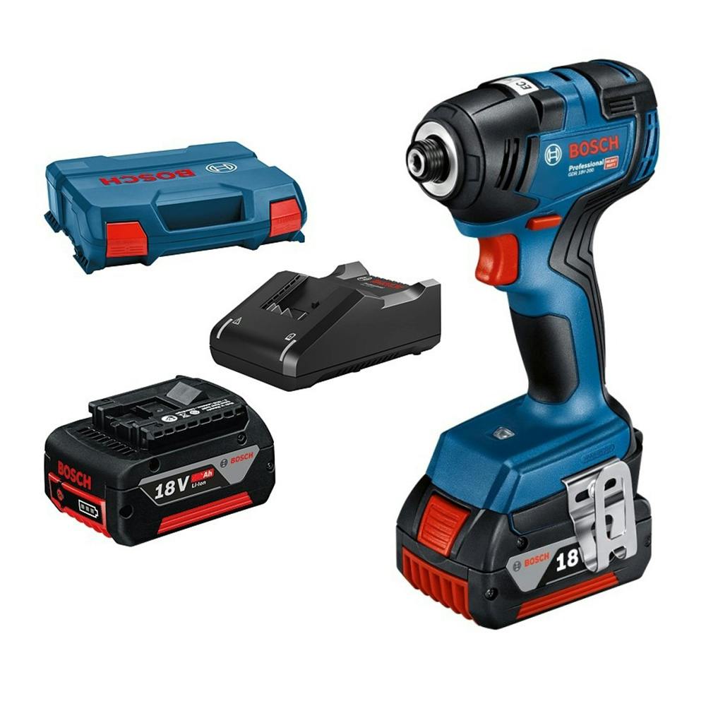 BOSCH コードレスインパクトドライバー 18V GDR18V-200 バッテリー2個