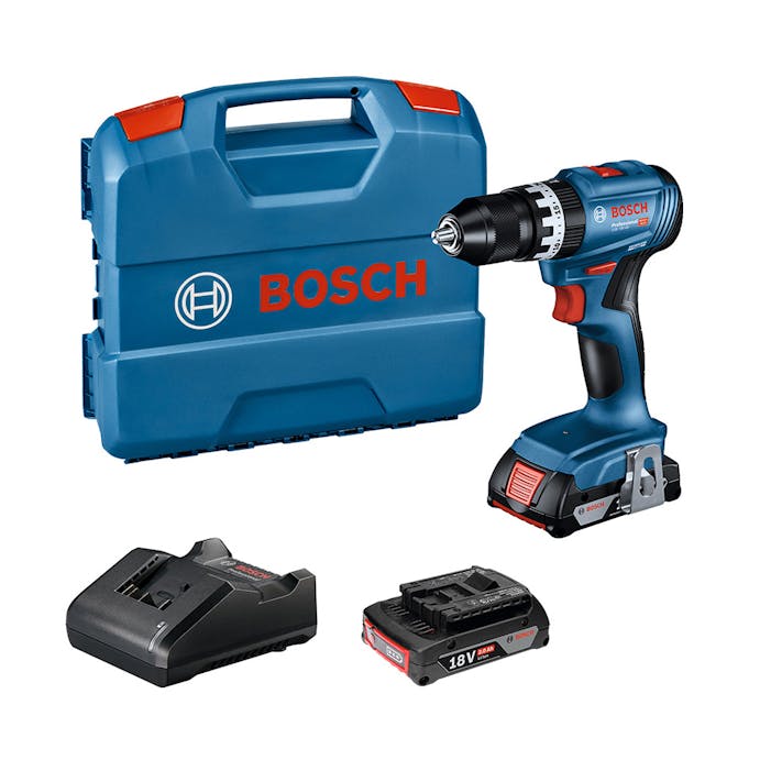 BOSCH コードレス振動ドライバードリル 18V GSB18V-45 バッテリー2個付