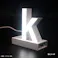 LED文字 マグネット式【k】高さ100mm