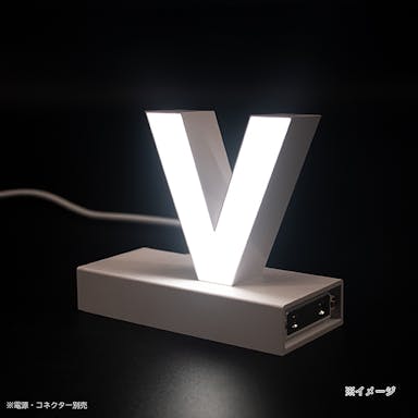 LED文字 マグネット式【v】高さ100mm