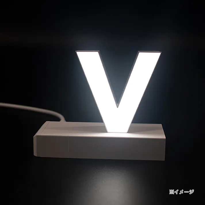 LED文字 マグネット式【v】高さ100mm