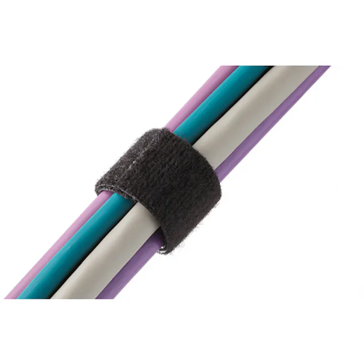 【CAINZ-DASH】HEBOTEC社 フックアンドループバンド10mm幅 ベース固定具 ケーブル径4-20mm M4ねじ止め 10個入り 3011-002【別送品】