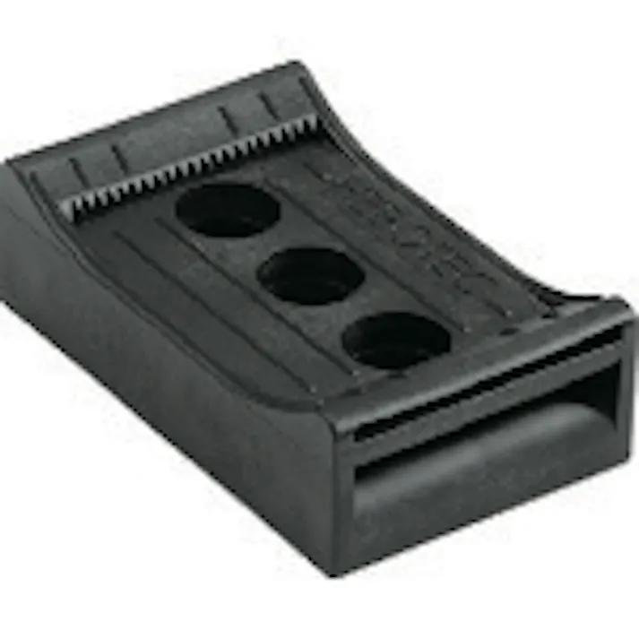 【CAINZ-DASH】HEBOTEC社 フックアンドループバンド30mm幅 ベース固定具 ケーブル径20-100mm M6ねじ止め 10個入り 3011-010【別送品】