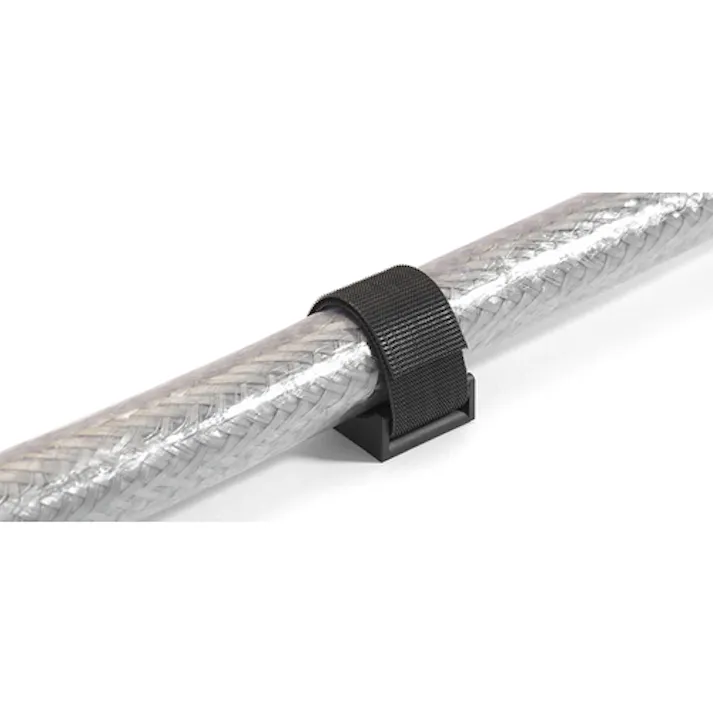 【CAINZ-DASH】HEBOTEC社 フックアンドループバンド30mm幅 ベース固定具 ケーブル径20-100mm M6ねじ止め 10個入り 3011-010【別送品】