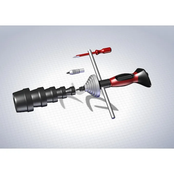 【CAINZ-DASH】RACODON社 穴あけポンチ 34個セット シールリングカッター付 RJ260P【別送品】