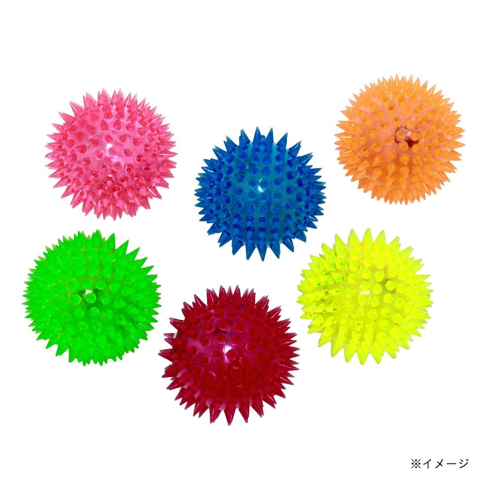 光るピカピカ イガイガボール笛付2 1個入 ※色はお選びいただけません