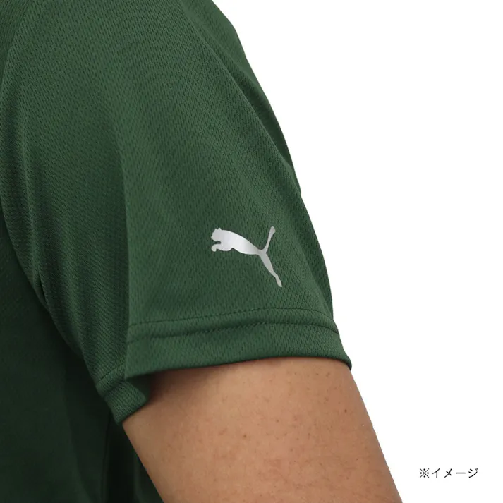 PUMA26 ハニカムメッシュシャツ カーキ M