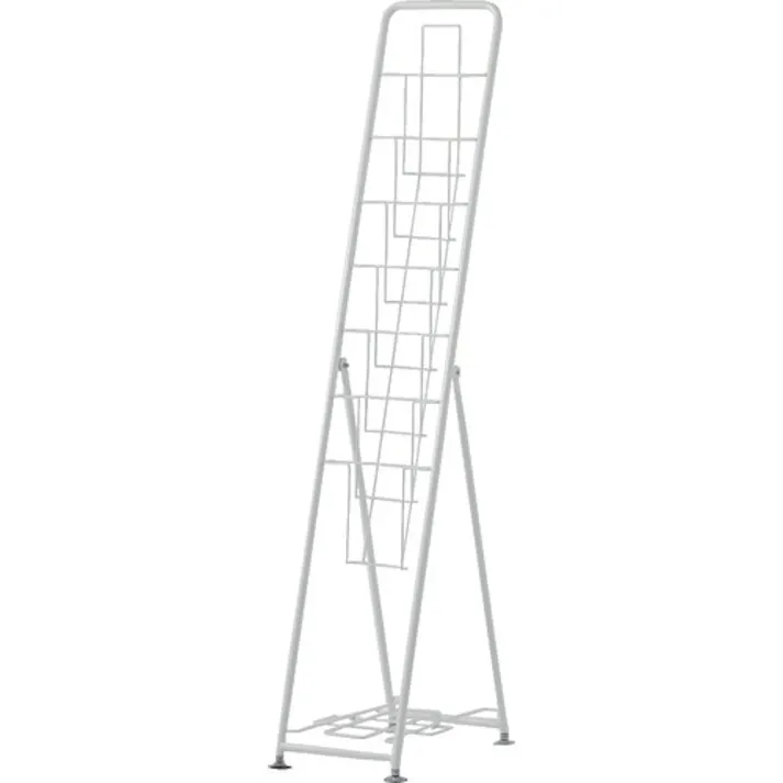 【CAINZ-DASH】アール・エフ・ヤマカワ パンフレットスタンド7段シングル RFPFS-SGWH【別送品】